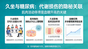 每天少坐半小时，为代谢“松绑”，远离糖尿病困扰