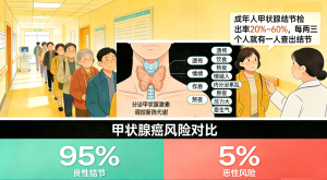 体检发现甲状腺结节就慌着要手术？别冲动，95%都是良性的