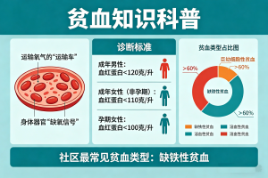 社区常见疾病科普——贫血，别让“隐形消耗”拖垮你的健康