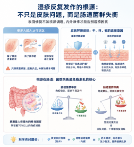 湿疹反复发作？可能是你的皮肤屏障和肠道在“求救”！
