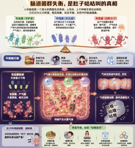 肚子咕咕叫，真的只是饿了吗？可能是你的肠道菌群在“开派对”！