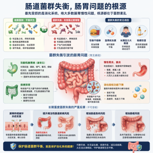 肠道菌群失调会引起哪些疾病发生呢？