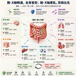 肠道是身体的“总司令部”？一文讲透肠-X轴，教你吃对食物养全身