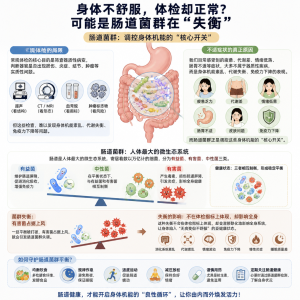 总觉得身体不舒服，体检却全部正常？问题出在肠道菌群