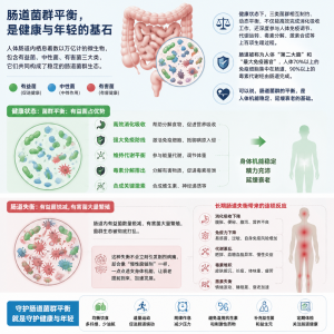 一个冷知识，肠道失衡会加快人体衰老！