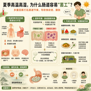 夏天一热就吃不下、肚子胀？问题可能出在你肠道里